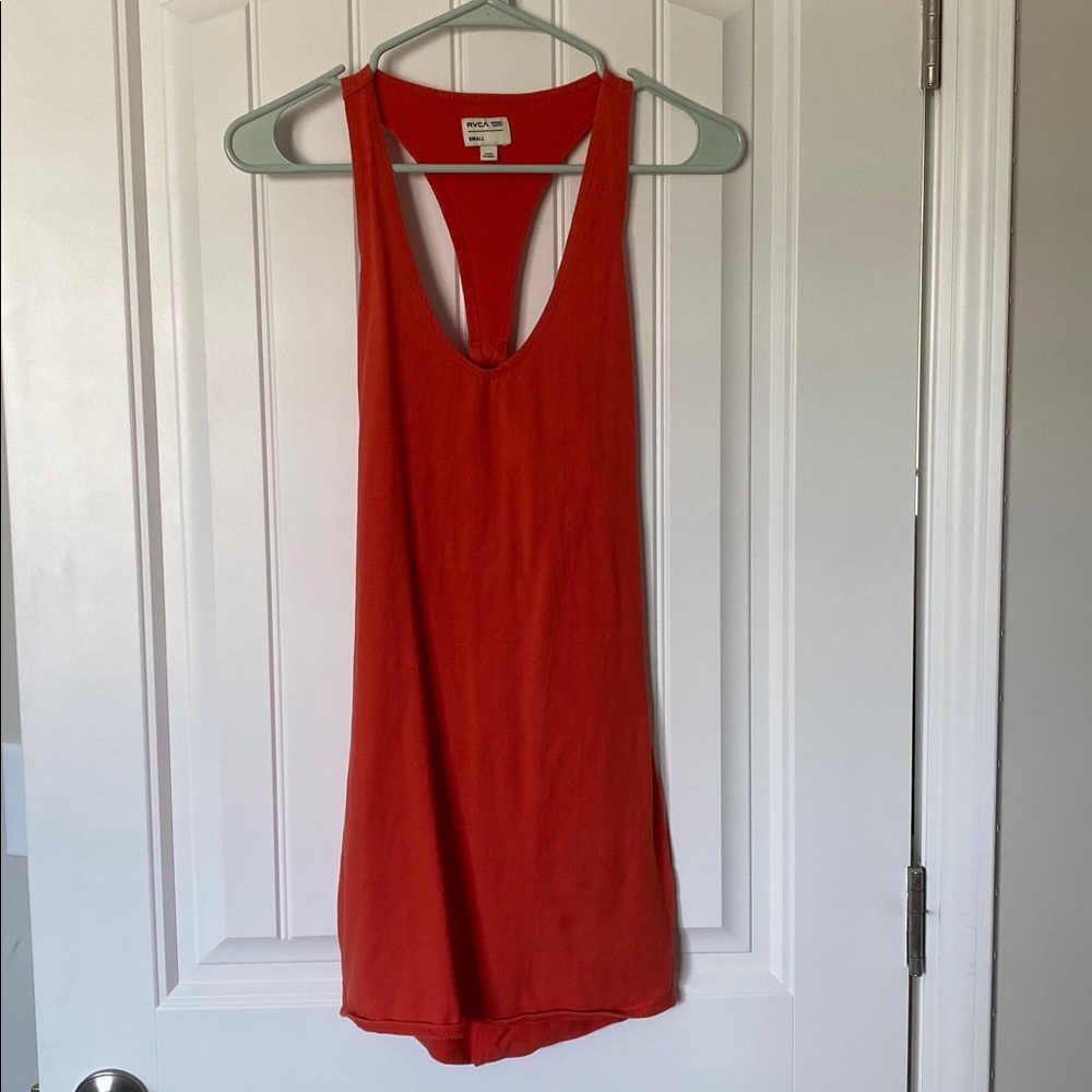 RVCA Vibrant Orange Sleeveless Dress